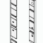 Soportes plasticos para frente interno Nova Pro F8 H=186 metalico