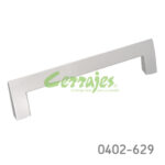 Jaladera Zamak cc 160 mm L=175 mm 4422 Z22 Niquel cepillado Tornillo M4x25mm