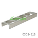 Base para 4 especieros Inox  Ø=80 100x500 mm (s/especieros)