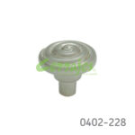 Botón Zamak Ø=31 mm 4237 Z22 Niquel cepillado Tornillo #8-32X1"