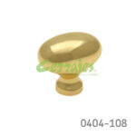 Botón Latón L=34 mm 2036 L15 Latón pulido Tornillo #8-32X1"