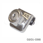 Cerradura para gabinete puerta de cristal CL zamak 4 a 7 mm con cilindro C1