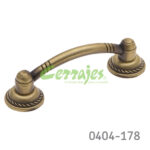 Jaladera Zamak cc 64 mm L=85 mm 2064 Z16 Latón antiguo Tornillo M4x25mm