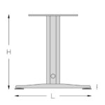 Base gea h 695 x l 680 mm antracita