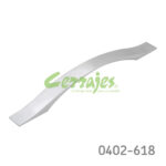 Jaladera Zamak cc 160 mm L=228 mm 4411 Z22 Niquel cepillado Tornillo M4x25mm