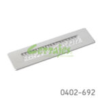 Jaladera Zamak cc 96 mm L=142 mm 4454 Z50 Acabado metálico con cerámica Tornillo M4x25mm