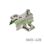 Base para bisagra Cerrajes  niquelada H=4mm 37x32mm 4 fijaciones