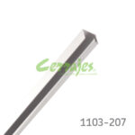Rema sup/inf anodizado para pan 12 mm l 6100 mm exmenal