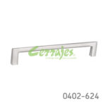 Jaladera Zamak cc 160 mm L=170 mm 4417 Z22 Niquel cepillado Tornillo M4x25mm