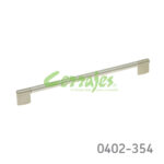Jaladera Zamak / Acero Inoxidable cc 288 mm L=316 mm 4346 I14 Cepillado Tornillo #8 - 32X1"