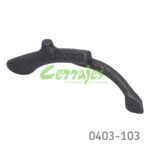 Jaladera Zamak cc 96 mm L=122 mm 3049 Z32 Pewter negro