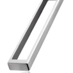 Jaladera Aluminio cc 192 mm L=201 mm 4576 Z22 Niquel cepillado Tornillo M4x23 - 25mm