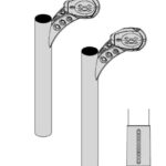 Patas galatea d 60 h 690 mm tipo b 2pz alum