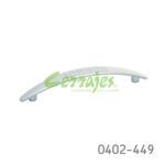 Jaladera Zamak cc 128 mm L=158 mm 4273 Z09 Cromo mate Tornillo M4x25mm