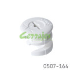 Excentrico blanco de plastico 15-16 mm