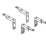 Juego de soportes para panel divisor alum 4 pz