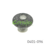 Botón Zamak / Cerámica Ø=32 mm 5073 Z50 Acabado metálico con cerámica Tornillo #8-32x1"