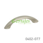 Jaladera Zamak cc 96 mm L=122 mm 4065 Z23 Niquel mate Tornillo #8 - 32X1"
