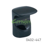 Botón Zamak L=22 mm 4059 Z24 Niquel negro Tornillo M4x25mm