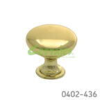Botón Zamak Ø=30 mm 4245 Z15 Latón pulido Tornillo M4x25mm