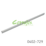 Jaladera Aluminio cc 352 mm L=394 mm 4480 A35 Anodizado natural mate Tornillo #8 - 32X1"