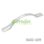 Jaladera Zamak cc 96 mm L=136 mm 4402 Z22 Niquel cepillado Tornillo M4x25mm