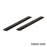 Corredera KV 8400 H=45mm L=450mm Negra Extensión total