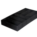 Organizador afelpado para armario 6 espacios 232x464 mm