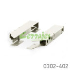 Soporte para testero y riel ten H=200 champagne