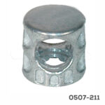 Cámara para ensamble Italiana Ferramenta "Cross Dowel" Ø=14mm M8 para 16mm Zincado