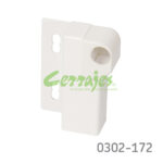 Soporte posterior derecho para segundo riel lateralCerrajes "TrioMax T6" H=64mm blanco RAL9010