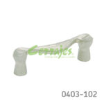 Jaladera Zamak cc 76 mm L=91 mm 3048 Z22 Niquel cepillado Tornillo M4x25mm