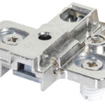 Base para bisagra FGV  "Optima" taquete Ø=5mm niquelada