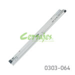 Corredera para cajón archivero KV 8505 H=96mm L=457mm Zincada sobre extensión