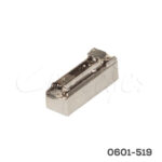 Base para bisagra Salice BAP3R129 "Domi" niquelada H=12mm recta (21+32mm) Zamak de enganche rápido