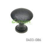 Botón Zamak Ø=30 mm 3027 Z32 Pewter negro Tornillo M4x25mm