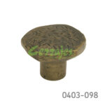 Botón Zamak Ø=34 mm 3047 Z01 Bronce antiguo Tornillo M4x25mm