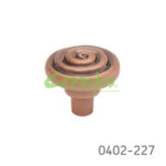 Botón Zamak Ø=31 mm 4237 Z02 Bronce cobrizado Tornillo #8-32X1"