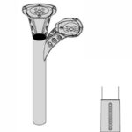 Pata galatea 2 vias 90º d 60 h 690 mm tipo b alum