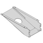 Soporte terminal para travesaño aluminio