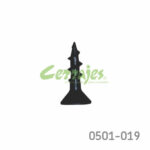 Tornillo para fijación de herraje cabeza plana "Gripper" #8 x5/8" (15,875 mm) PH2 Negro con punta