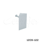 Unión perfil plano esquina en chaflán "Gola plano" Gris Plata mate (perfil+tuerca+tornillo)
