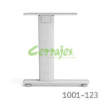 Base leda descentrada con forro H=965 mm blanco