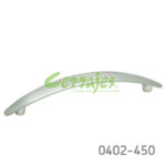 Jaladera Zamak cc 128 mm L=158 mm 4273 Z22 Niquel cepillado Tornillo M4x25mm