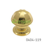 Botón Latón L=28 mm 2061 L15 Latón pulido Tornillo #8-32X1"