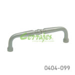 Jaladera Latón cc 96 mm L=106 mm 2032 L22 Niquel cepillado Tornillo #8 - 32X1"