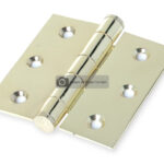 Bisagra de libro 76 x 76  x 2.5 mm laton brillante