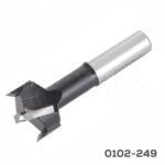 Broca derecha p/taladro múltiple Cerrajes punta carburo de tungsteno Ø=20mm L=57,5mm Vástago Ø=10mm