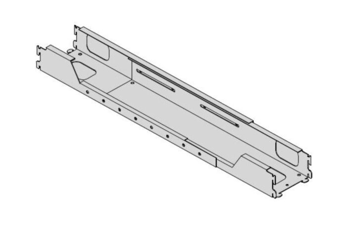 Travesaño abierto l 1,8 a 2,4 m aluminio - Cerrajes