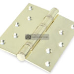 Bisagra de libro 127 x 101 x 3.5 mm laton brillante
